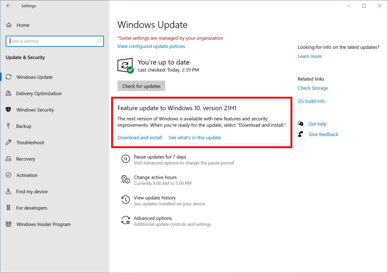 Windows 10 May 2021 Update Build 19043.964 (KB5001391) Is Out Windows 10 May 2021 Update Build 19043.964 (KB5001391) Is Out