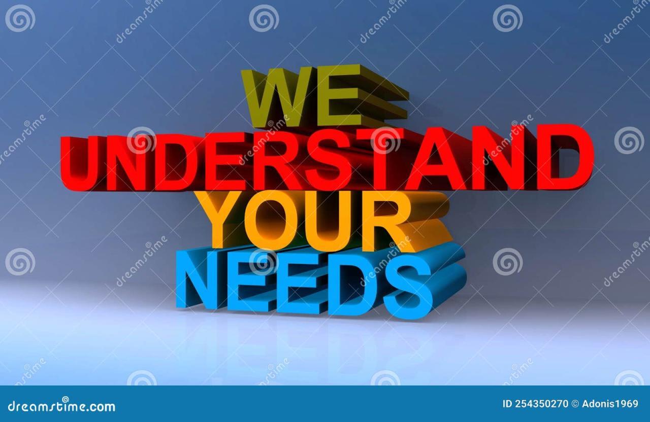 We Understand Your Needs on Blue Stock Illustration - Illustration of ... We Understand Your Needs on Blue Stock Illustration - Illustration of ...